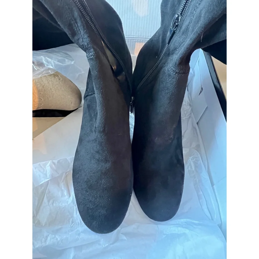 NIB Nine West Yanie2 Women's Over-The-Knee Boots Size 7 Black - Picture 7 of 11